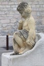 Sculpture near Notre Dame de la Garde in Marseille, France Royalty Free Stock Photo